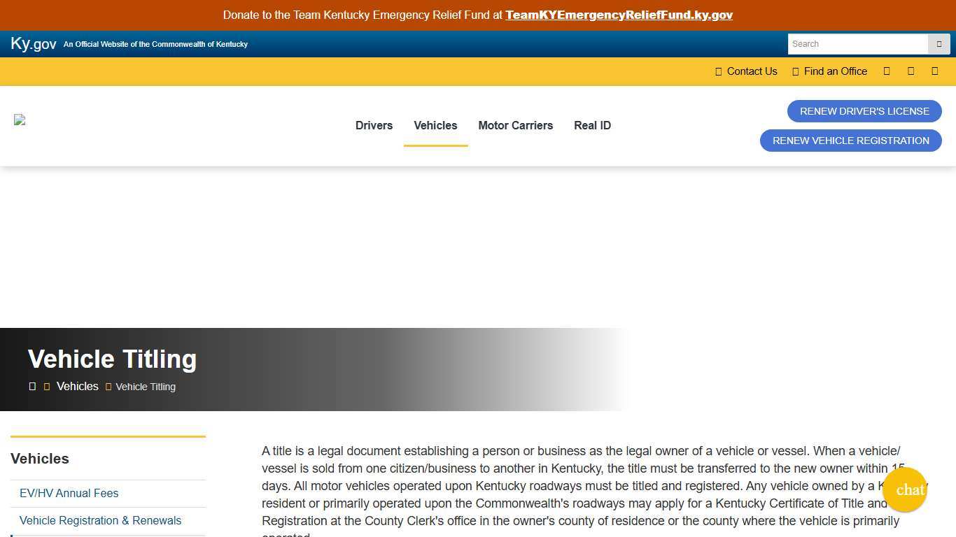 Vehicle Titling - DRIVE